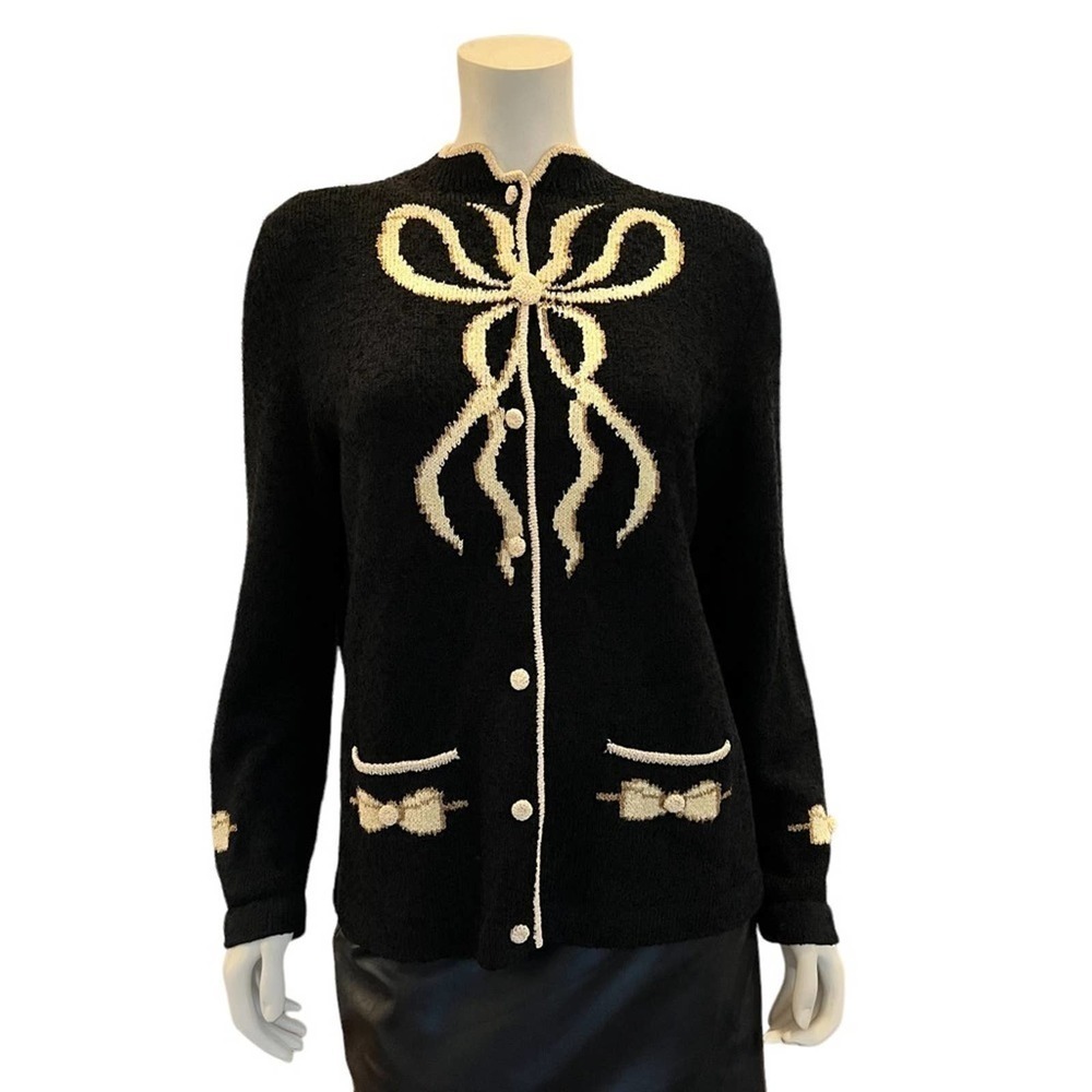 South Cotton Light, Black Knit Sweater